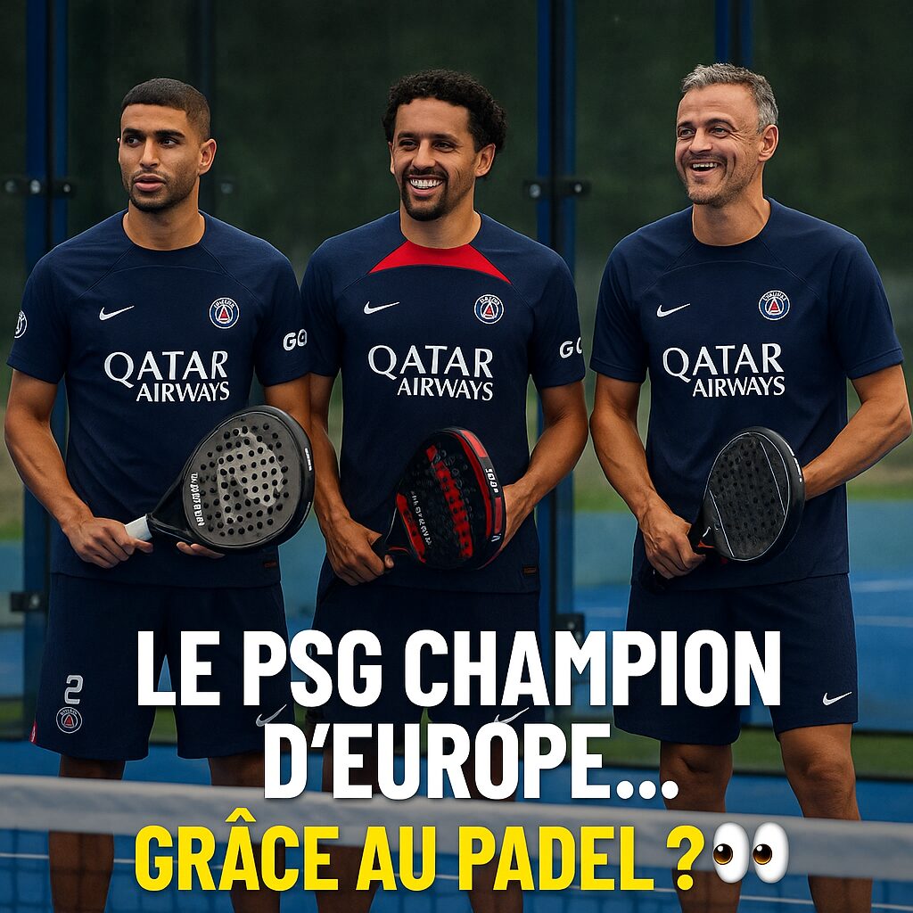 Hakimi, Marquinhos, Luis Enrique padel psg europamästare | Padel Magazine Hakimi, Marquinhos, Luis Enrique padel psg europamästare