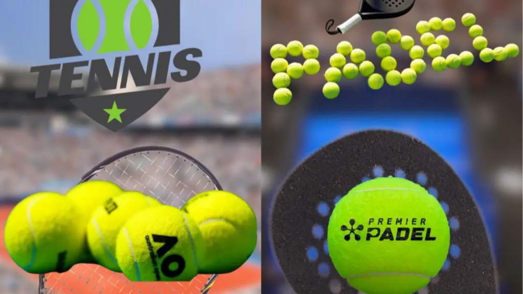 Tennis ball vs. padel ball