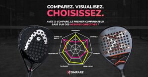 X-Compare : "Un comparateur de raquettes de padel 100 % objectif"