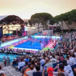 Tribunes pleines du BullPadel Show de Juan les Pins
