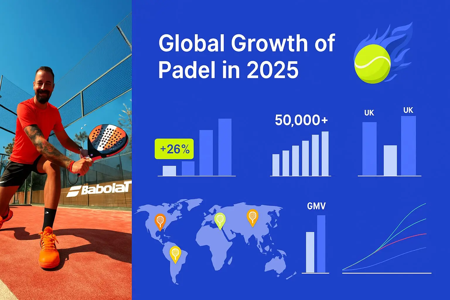 Le padel en 2025 : une croissance mondiale au-dessus des prévisions…