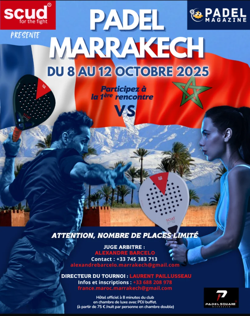 Marrakech ospita un torneo internazionale di padel unico tra Francia e Marocco | Padel Magazine Marrakech ospita un torneo internazionale di padel unico tra Francia e Marocco