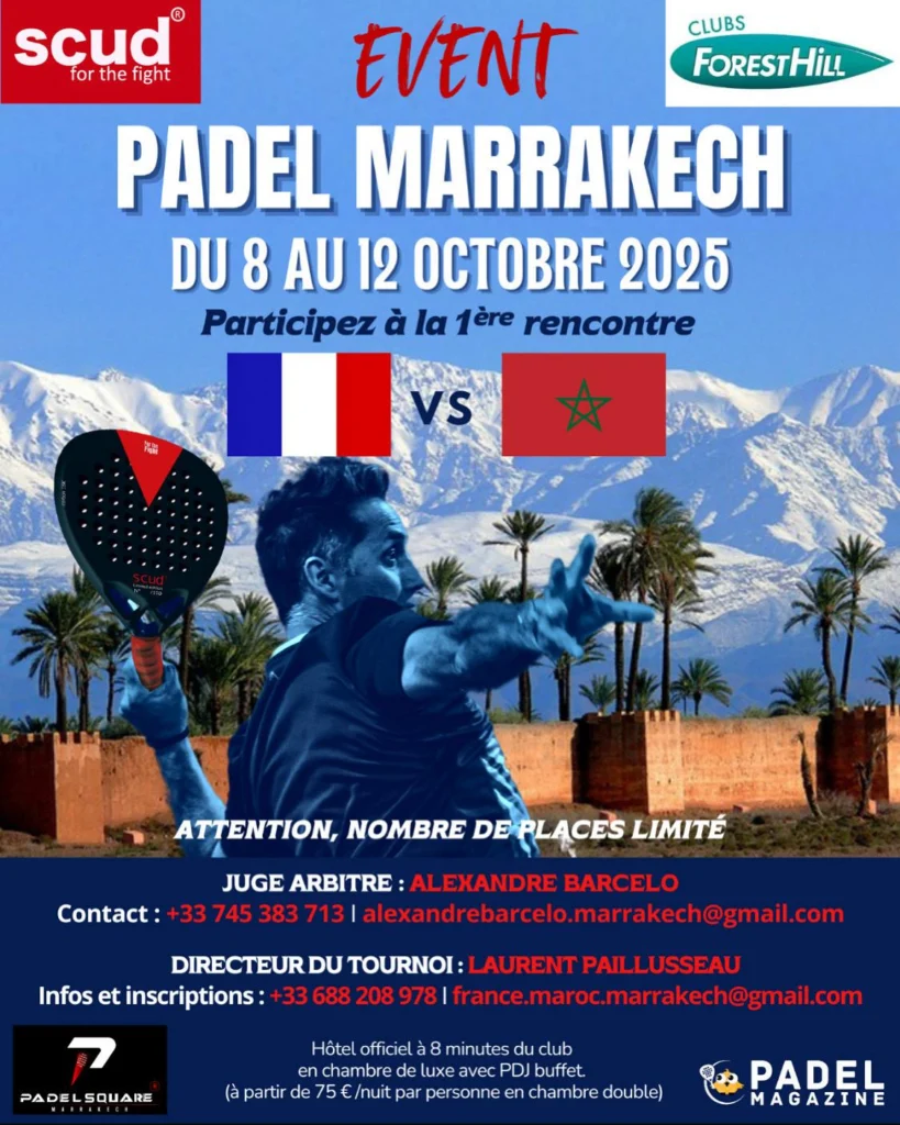 Il padel viene esportato a Marrakech per uno scontro Francia-MaroccoImmagine 2025-06-05 alle 144513_0ec5af13 | Padel Magazine Il padel si reca a Marrakech per lo scontro Francia-Marocco