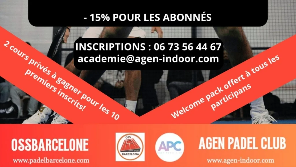 Agen accueille l’expertise espagnole : un stage de padel encadré par deux coachs venus de Barcelone