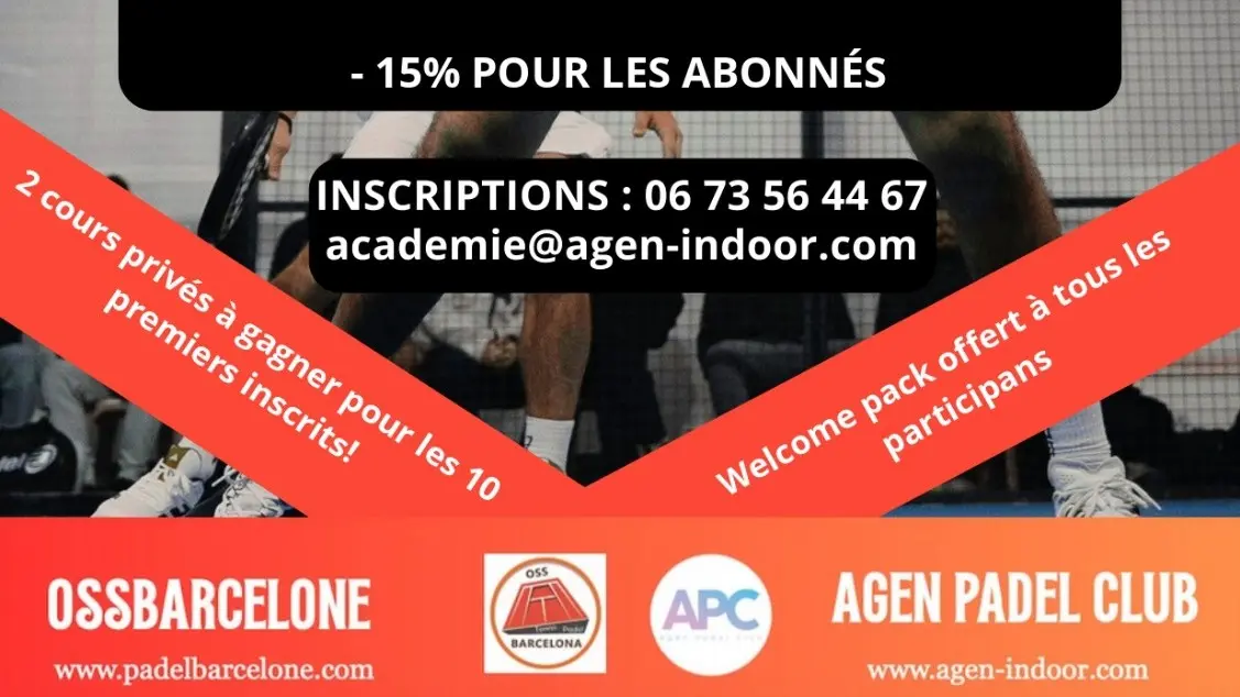 Agen accueille l’expertise espagnole : un stage de padel encadré par deux coachs venus de Barcelone
