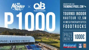 P1000 The Monkey Padel : après les dames, place aux messieurs du 11 au 13 juillet