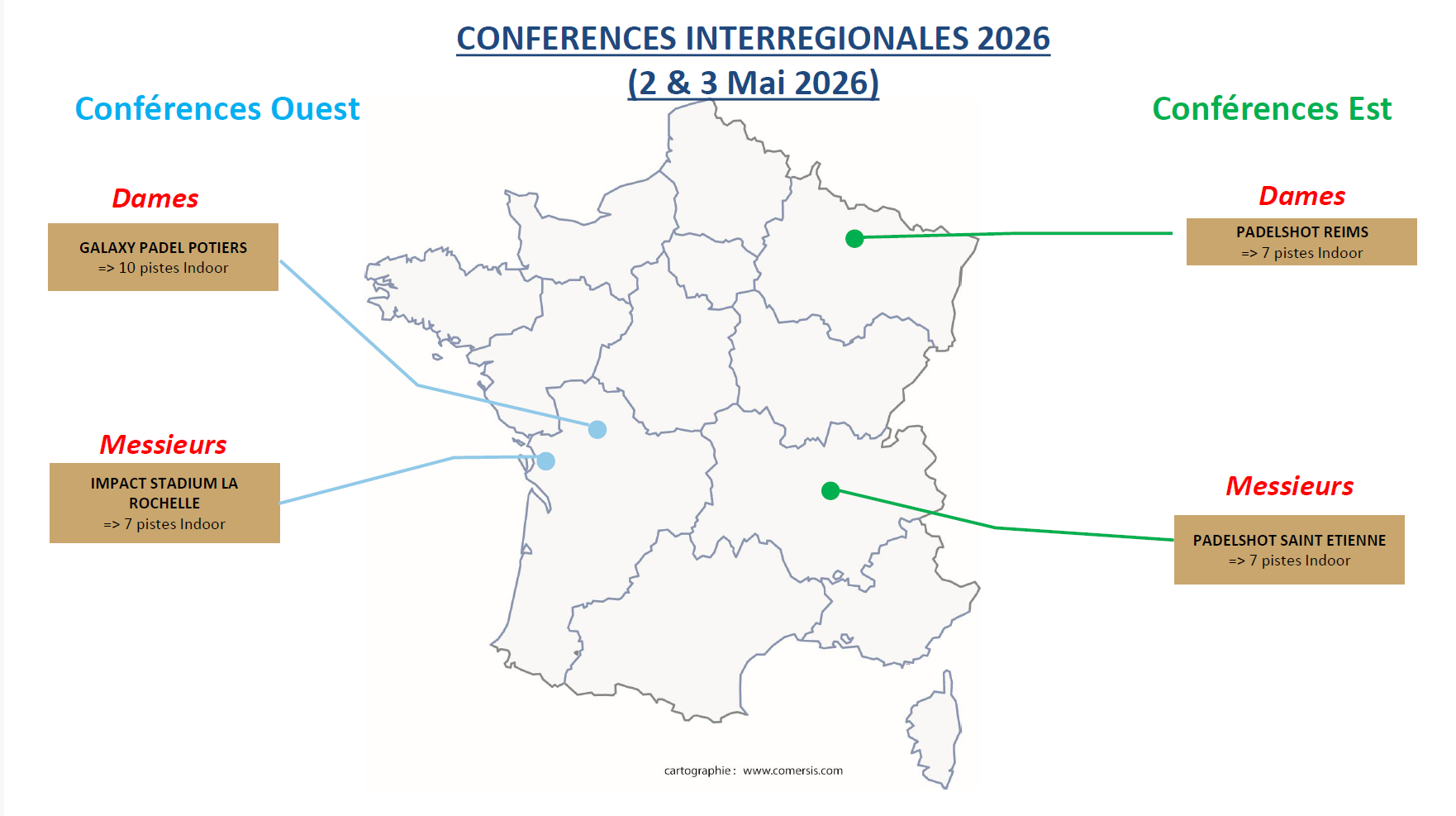 Les conférences interrégionales 2026 auront lieu les 2 et 3 mai