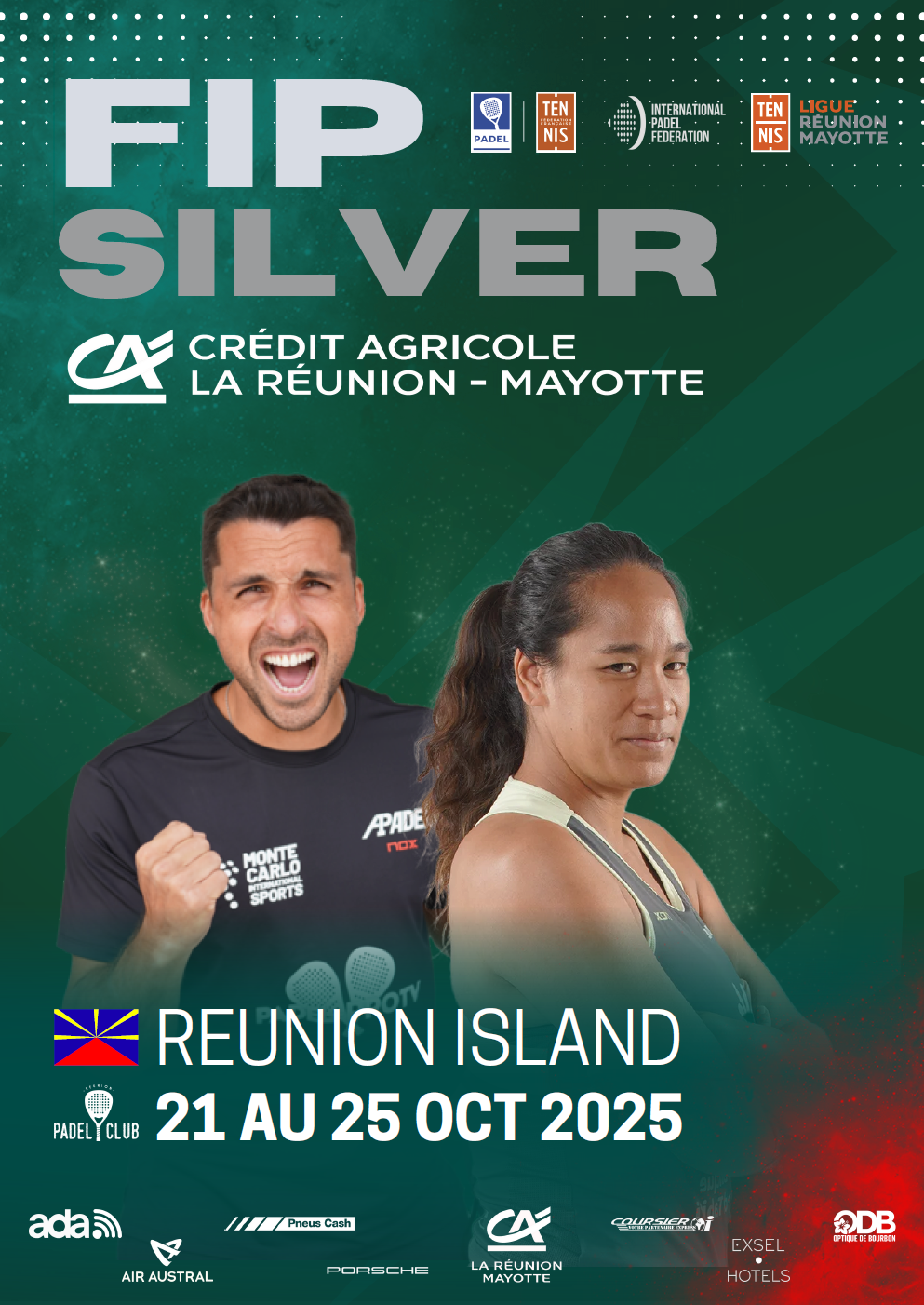 Deux FIP Silver à La Réunion : le padel en fête en octobre 2025 | Padel Magazine Deux FIP Silver à La Réunion : le padel en fête en octobre 2025