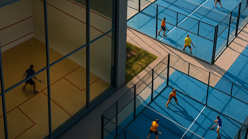 Padel gewinnt an Boden: In Irland wie in Frankreich ist Squash rückläufig