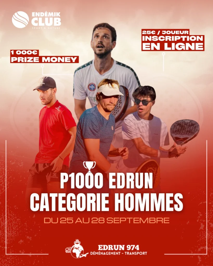 Endémik Club : un P1000 inédit pour le padel réunionnais
