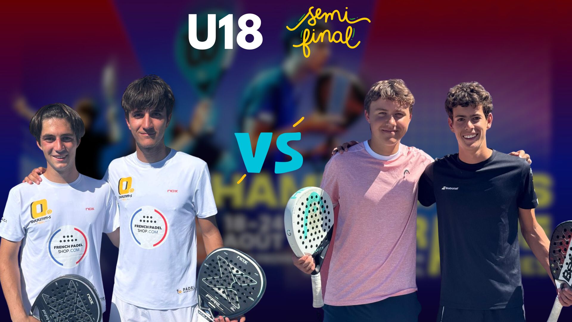 France U18 : l’affiche des demi-finales avec Pillon / Guy de Chamisso face à Fonteny / Boronad