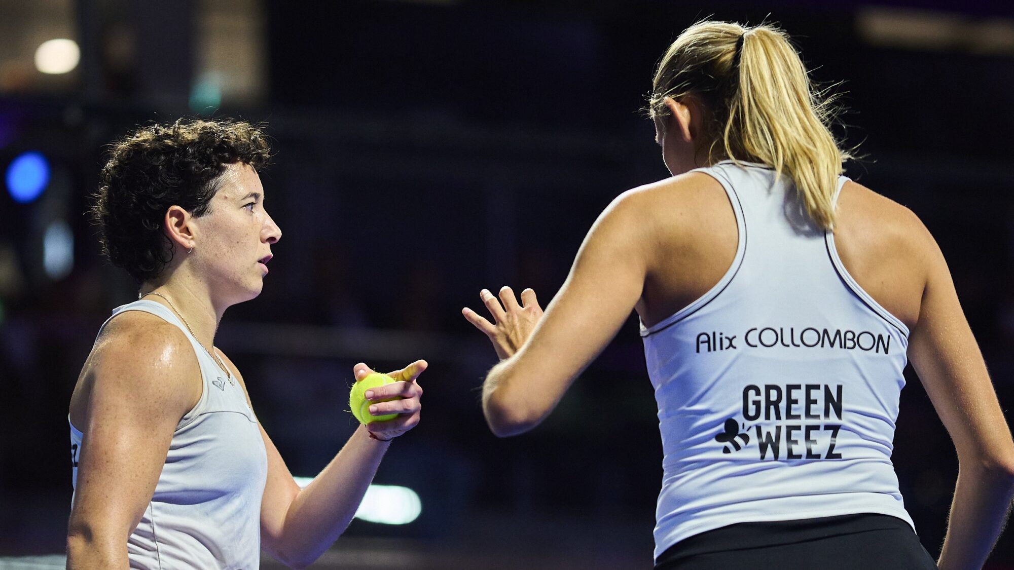 Collombon / Martinez stoppées par Araujo / Ustero en 8e au Germany P2