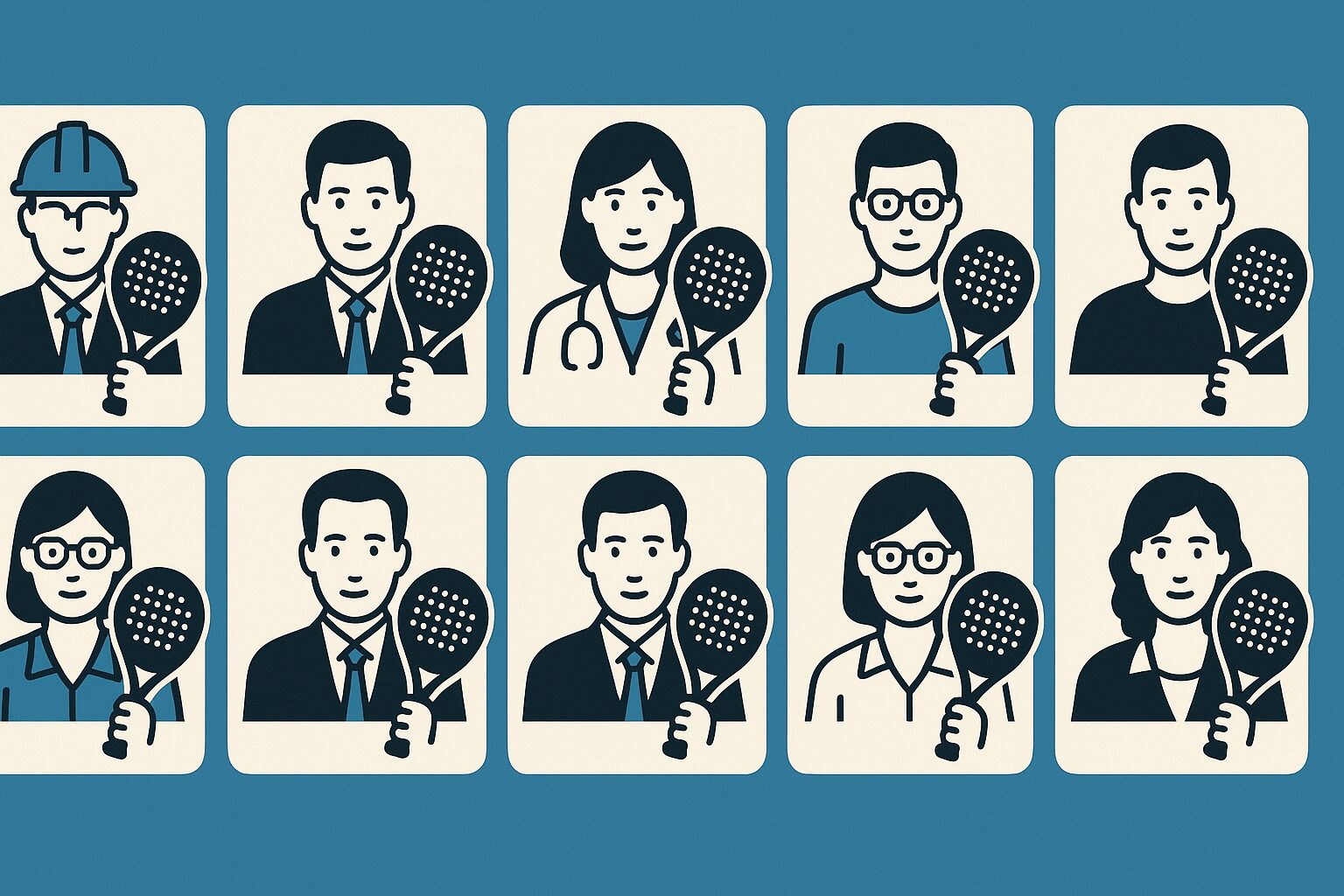 10 professions où le padel est particulièrement populaire parmi les employés