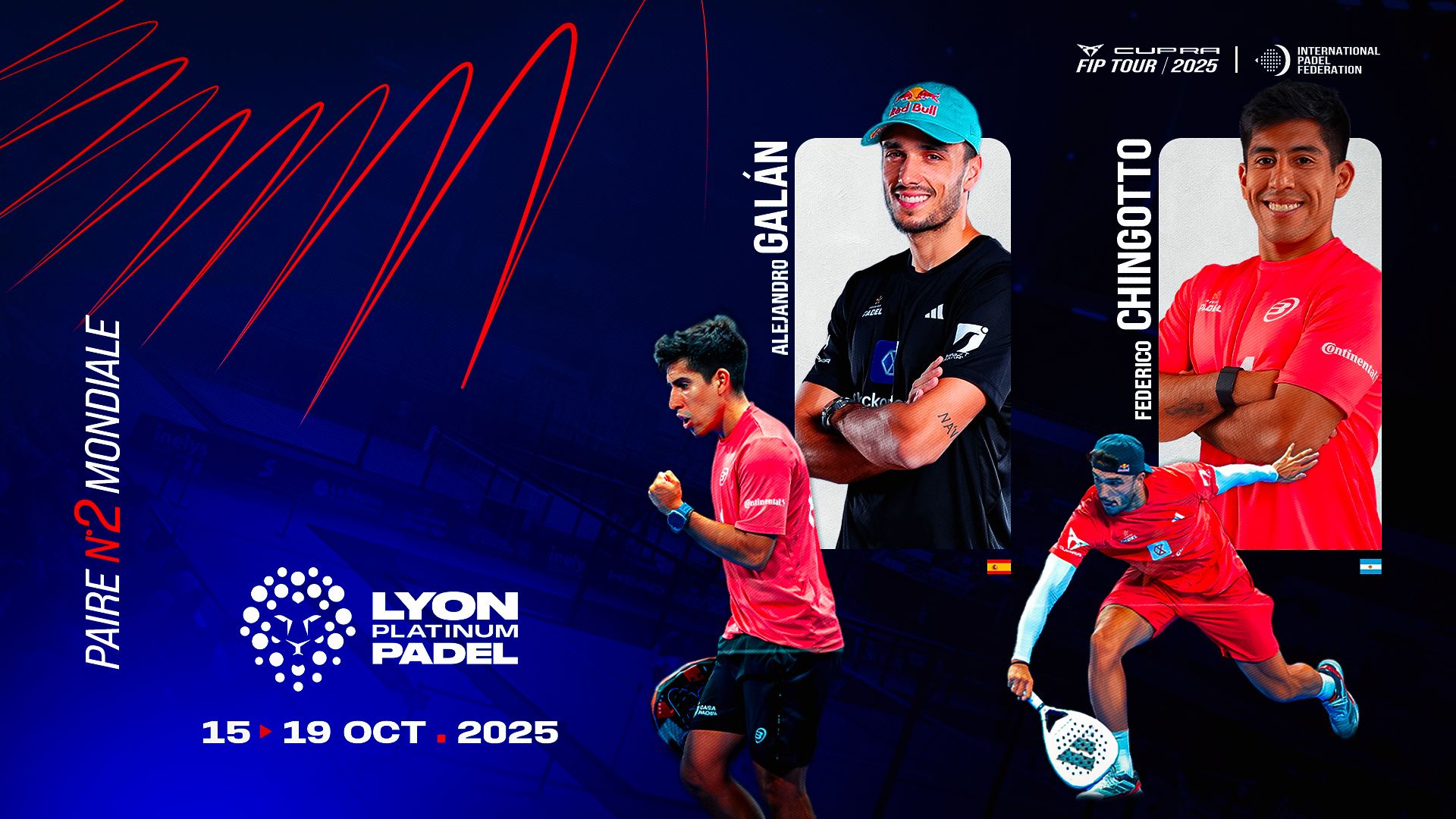 Énorme sensation : Galán et Chingotto joueront le FIP Platinum Lyon