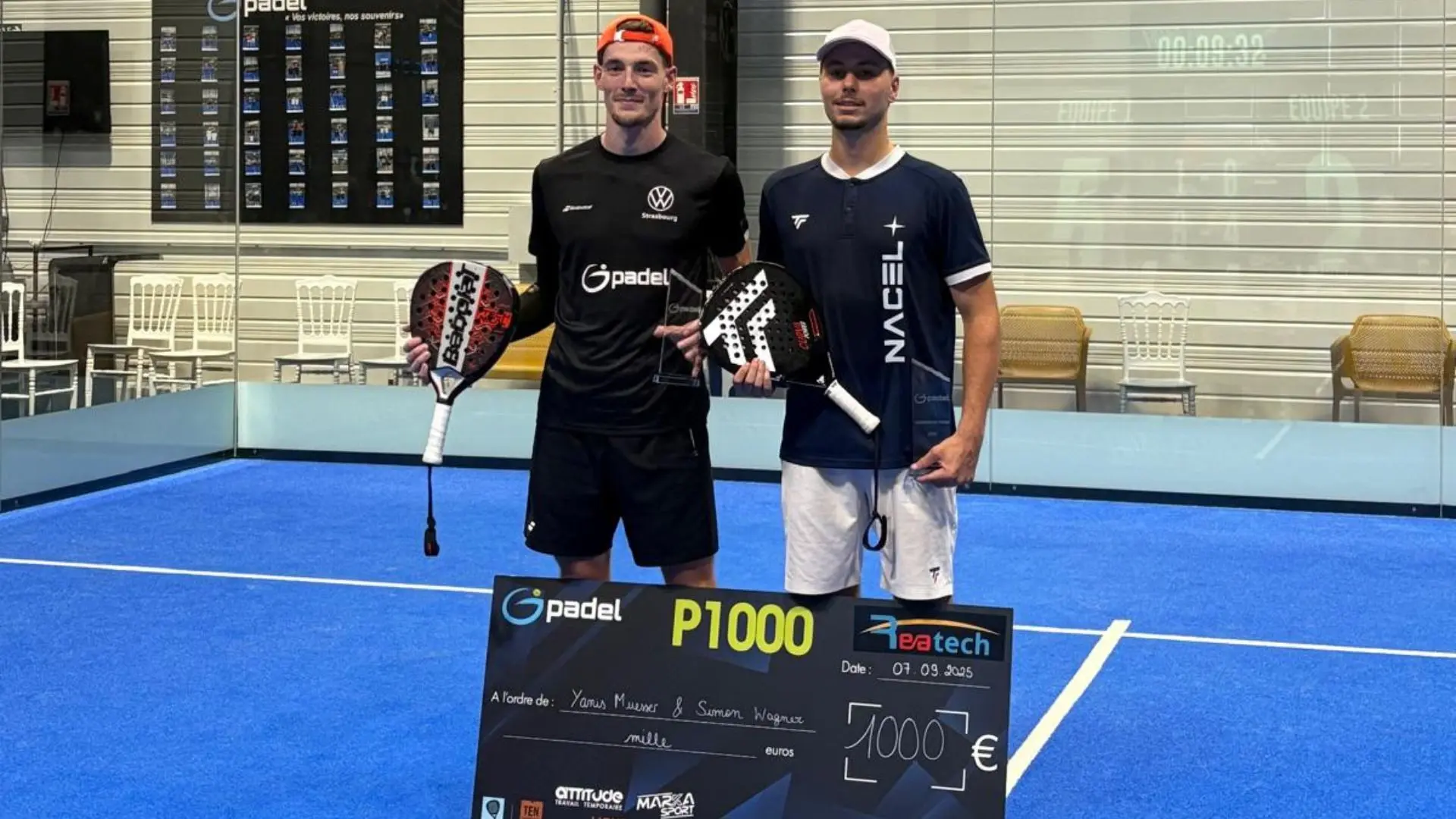 Muesser et Wagner remportent le premier P1000 du GPadel Strasbourg