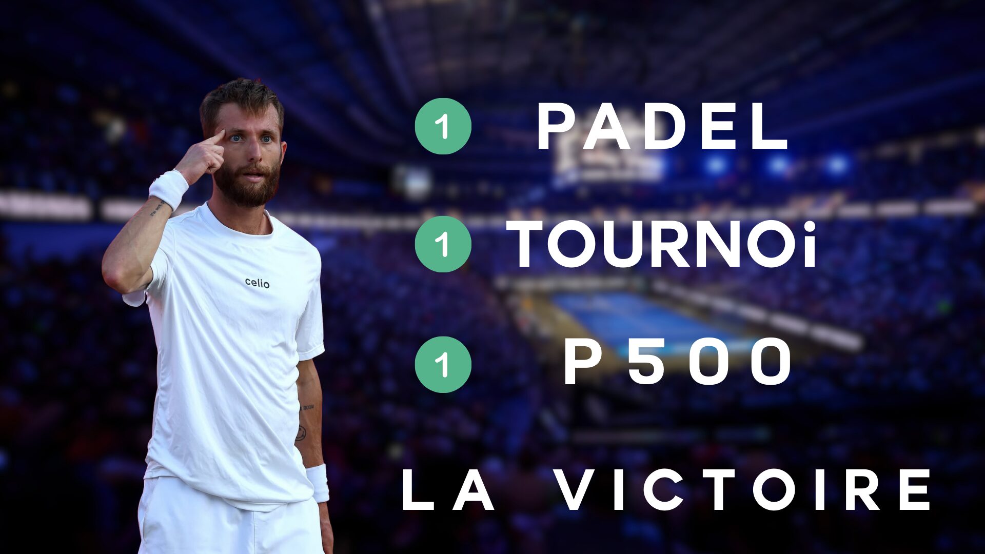Corentin Moutet s’offre son premier P500… et reste invaincu au padel !