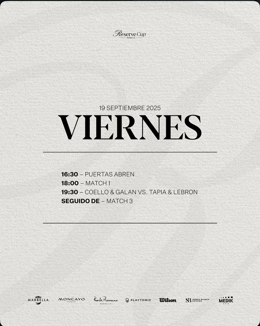 Coello, Tapia, Lebrón, Galán… les stars du padel s’affrontent à la Reserve Cup