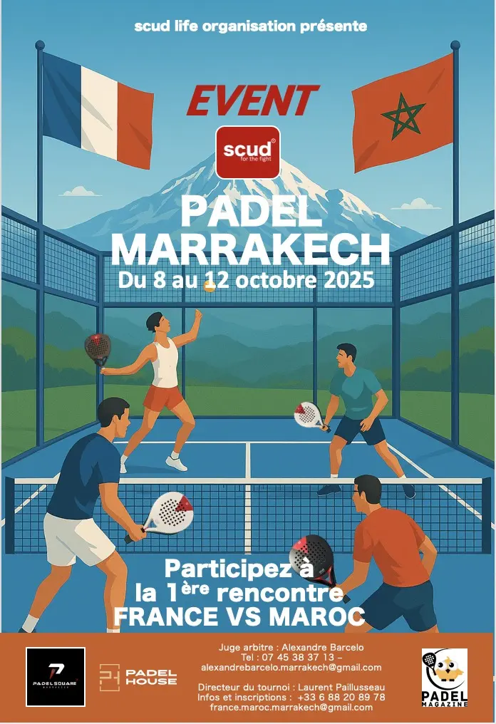 France vs Maroc : Marrakech se prépare à vibrer pour le padel