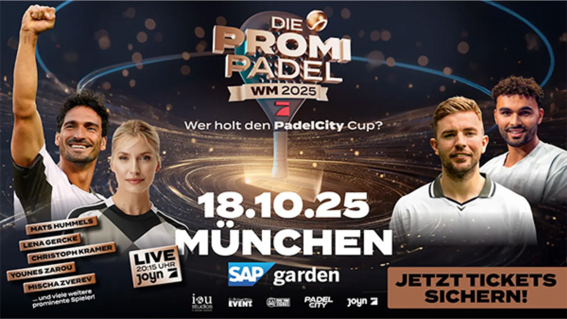 100 Padel sinvite au cœur du show allemand avec la Promi Padel WM à Munich | Padel Magazine 100% Padel s’invite au cœur du show allemand avec la “Promi Padel WM” à Munich