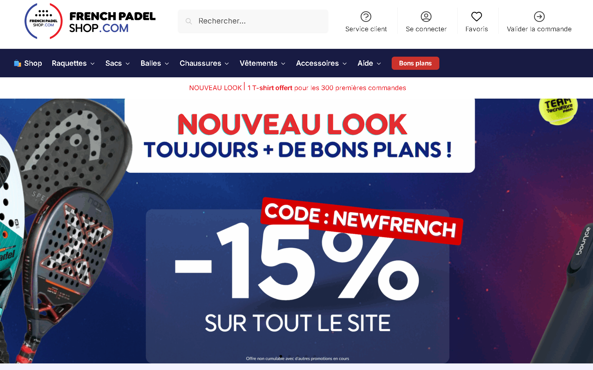 Frenchpadelshop.com : une nouvelle version pour accompagner la croissance du padel en France