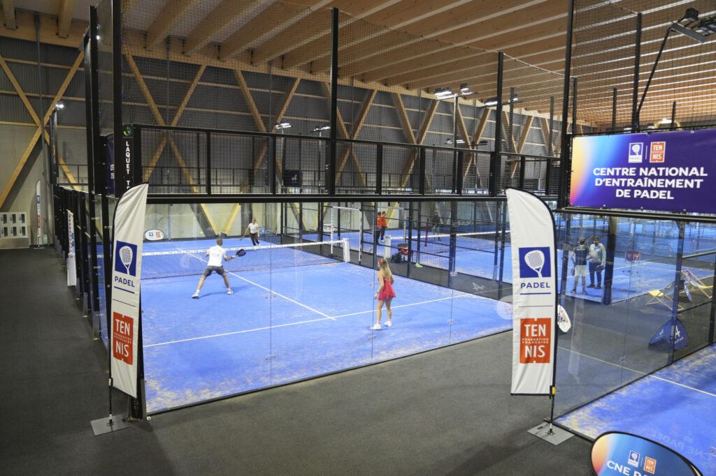 Pistes du CNE : Inauguration Centre National d'Entrainement de Padel de Vichy, Photo : Cedric Lecocq / FFT