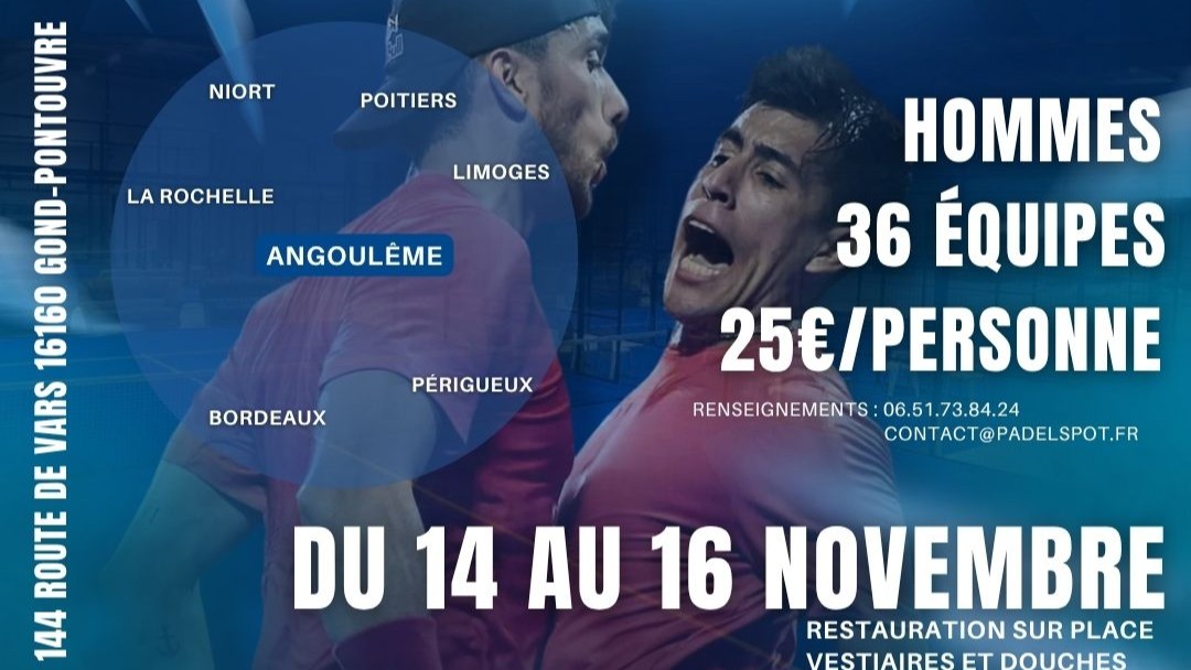 Un plateau relevé pour le P1000 Padel Spot Angoulême