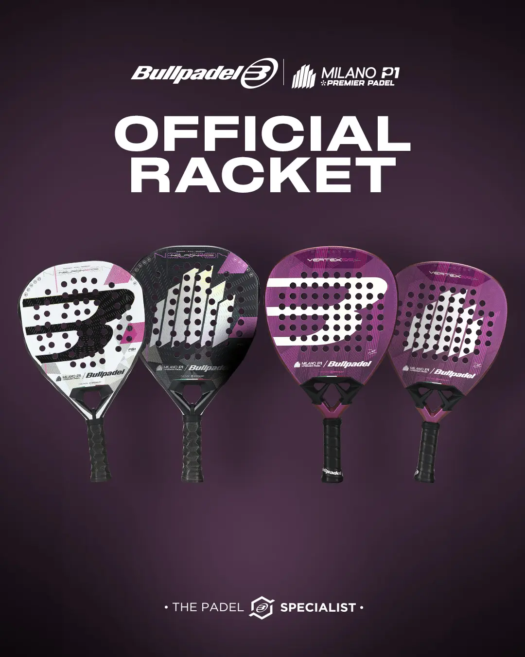 Bullpadel prezentuje specjalną edycję rakiet dla Milano Premier Padel P1 | Padel Magazine Bullpadel prezentuje specjalną edycję rakiet dla Milano Premier Padel P1