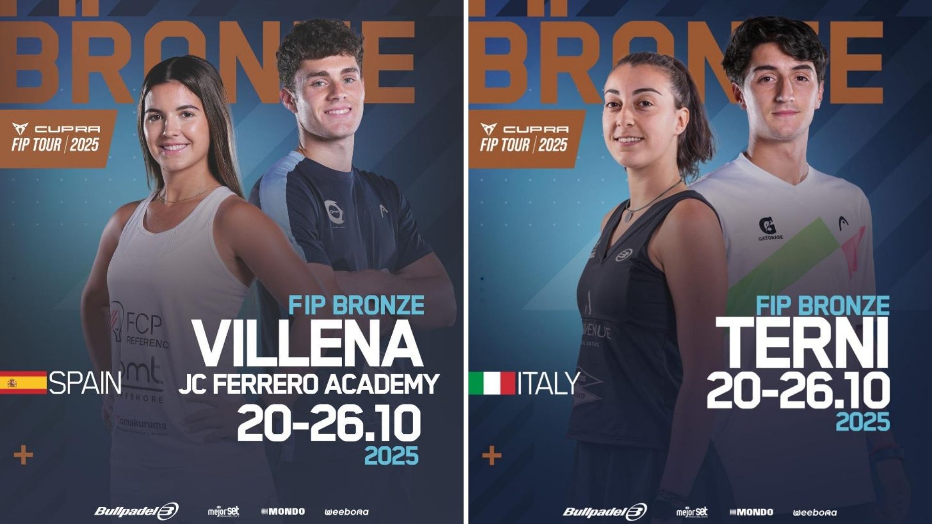 Bons débuts pour Buteau et Hugounenq aux FIP Bronze Villena et Terni