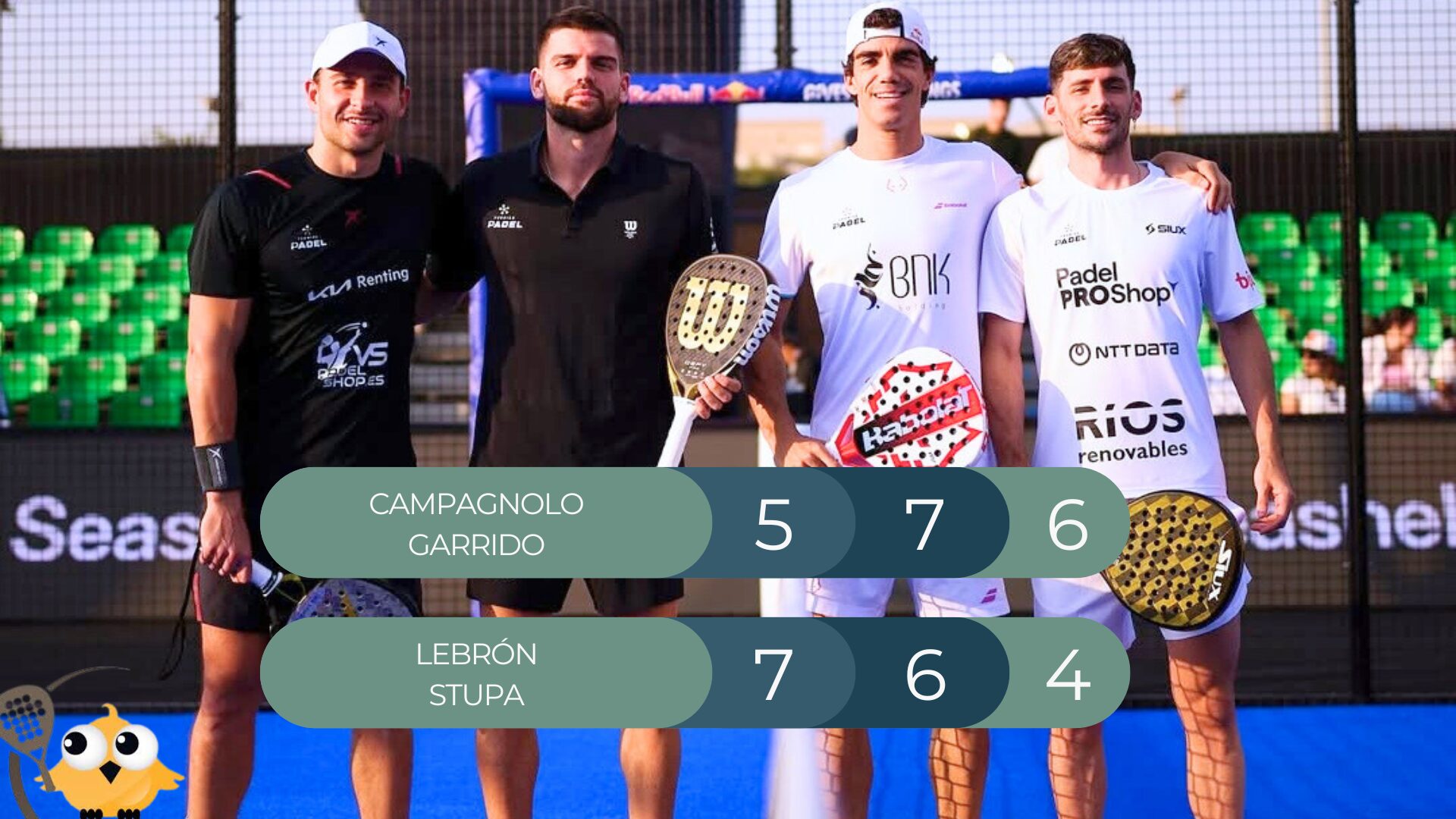 Campagnolo / Garrido éliminent Lebrón / Stupa au Newgiza P2