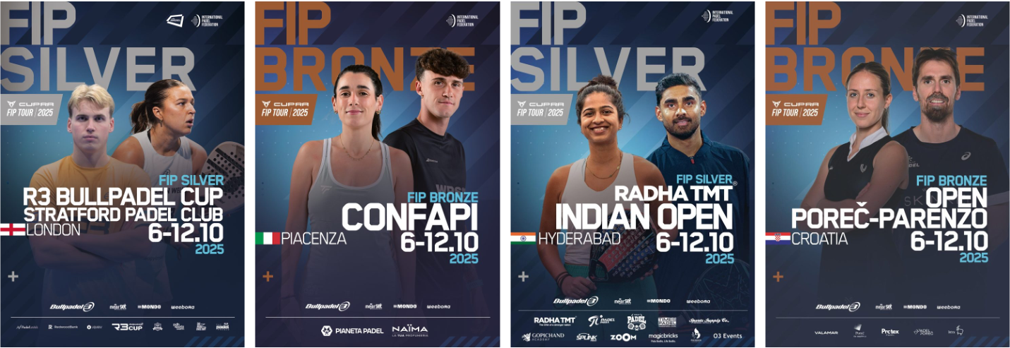 Affiches des tournois FIP de la semaine 05/10-12/10