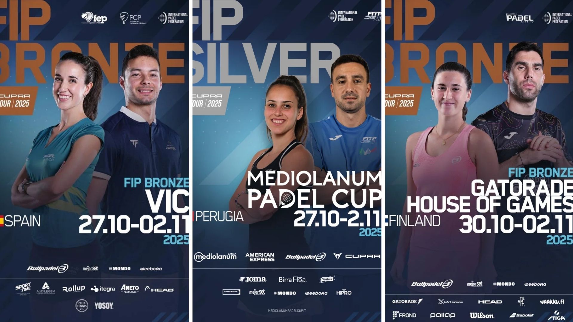 FIP Tour : les français lancent leur tournoi à Pérouse, Espoo et Vic