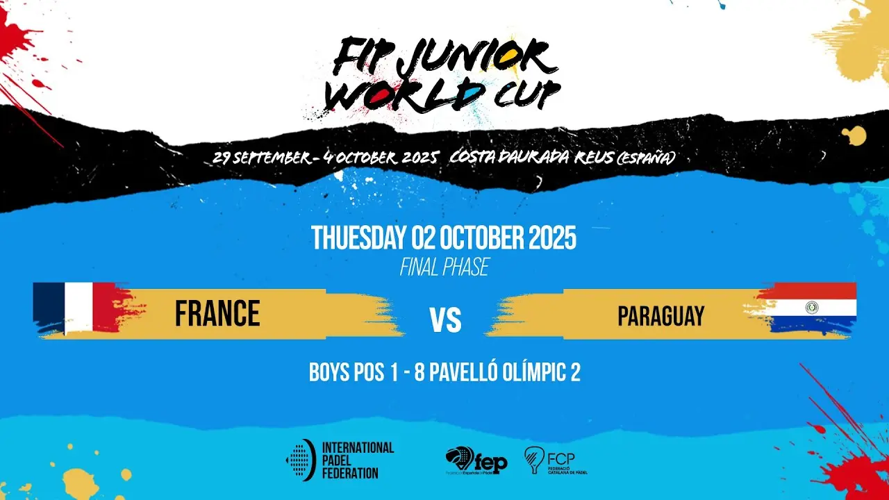 Mondiaux juniors de padel 2025 : la France défie le Paraguay en quart de finale