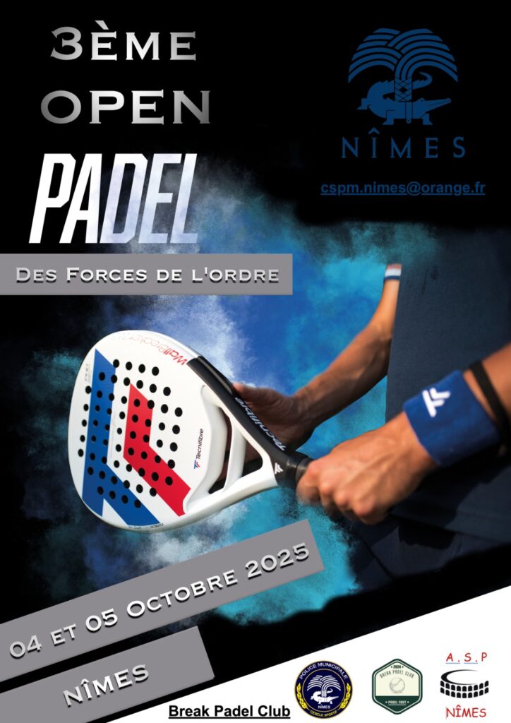 Den tredje nationella öppna mästerskapstävlingen för Forces of Law and Order orsakade furore under rasten Padel Nîmes Klubben | Padel Magazine Den tredje nationella öppna mästerskapstävlingen för Forces of Law and Order orsakade furore under rasten Padel Nîmes-klubben