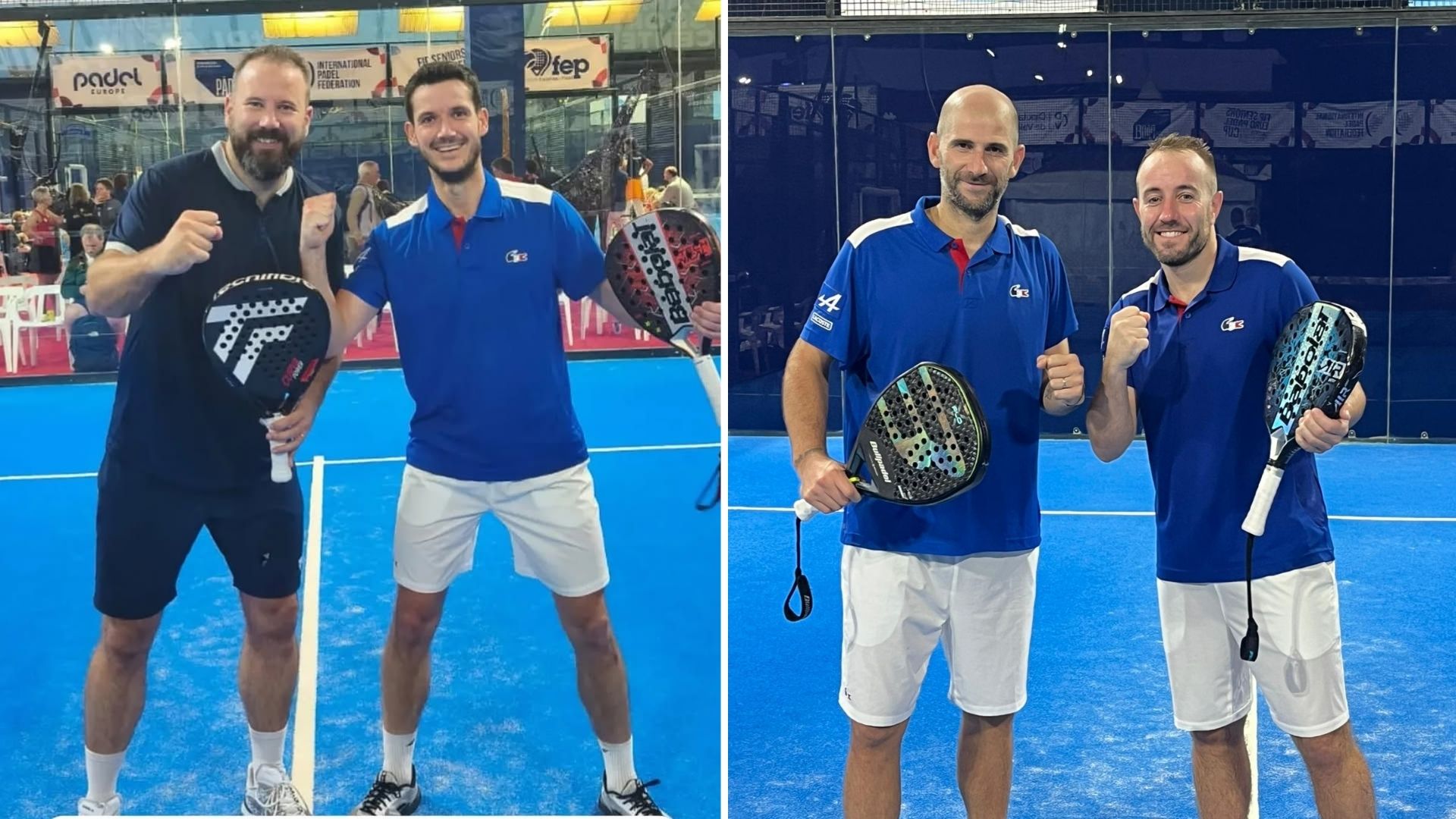 Maigret / Forcin et Mannarino / Sanchez brillent en décrochant l’or aux Championnats d’Europe Seniors par paires
