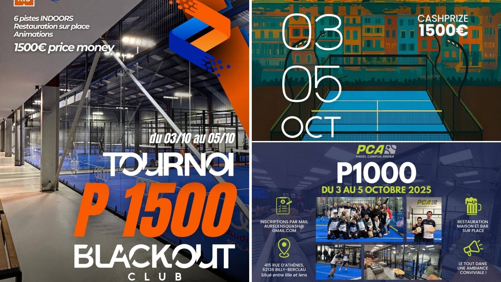 P1500 Tarbes, Castres et P1000 Padel Arena : place au dernier carré !