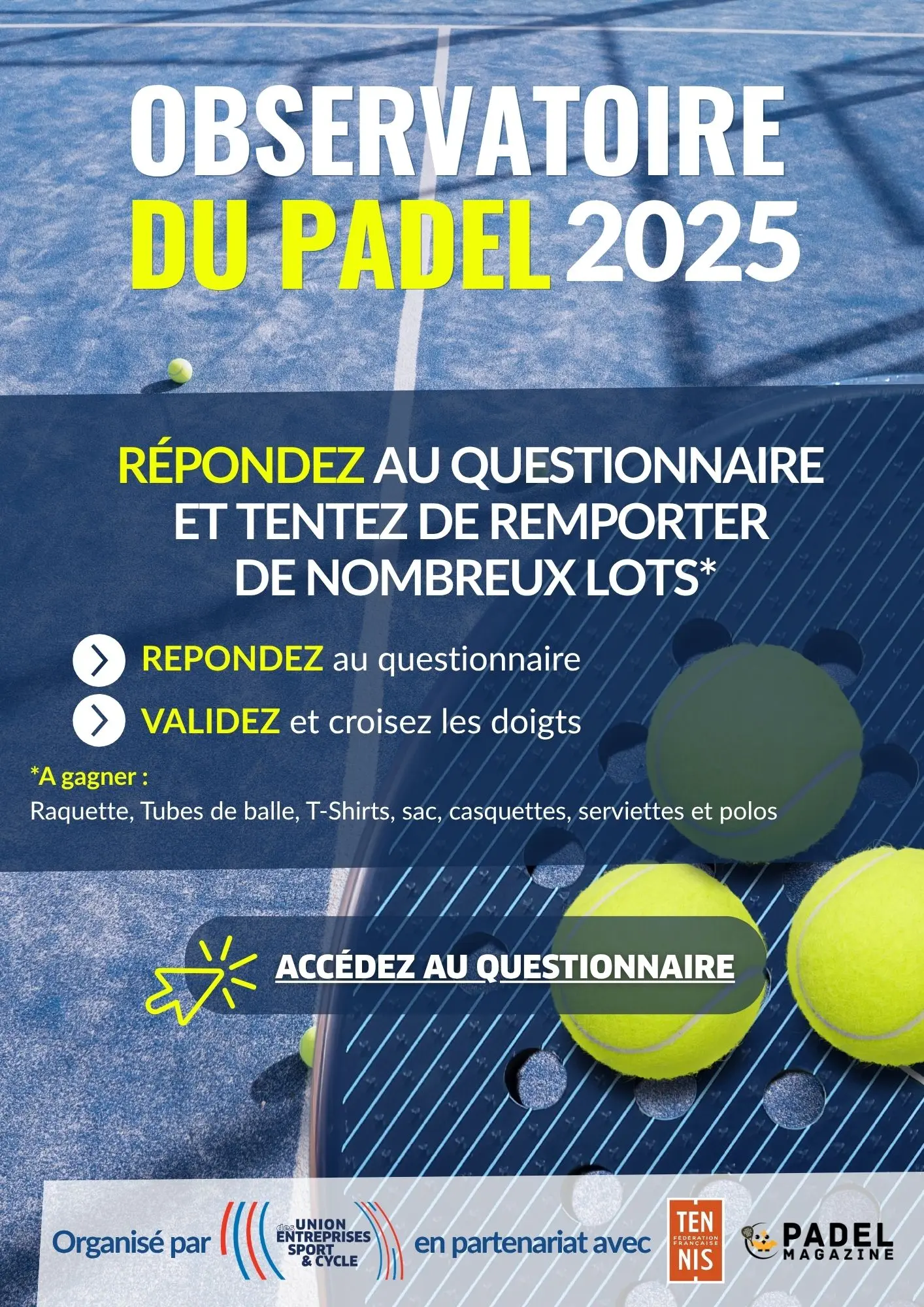 参与 Padel 2025：您的意见很重要！