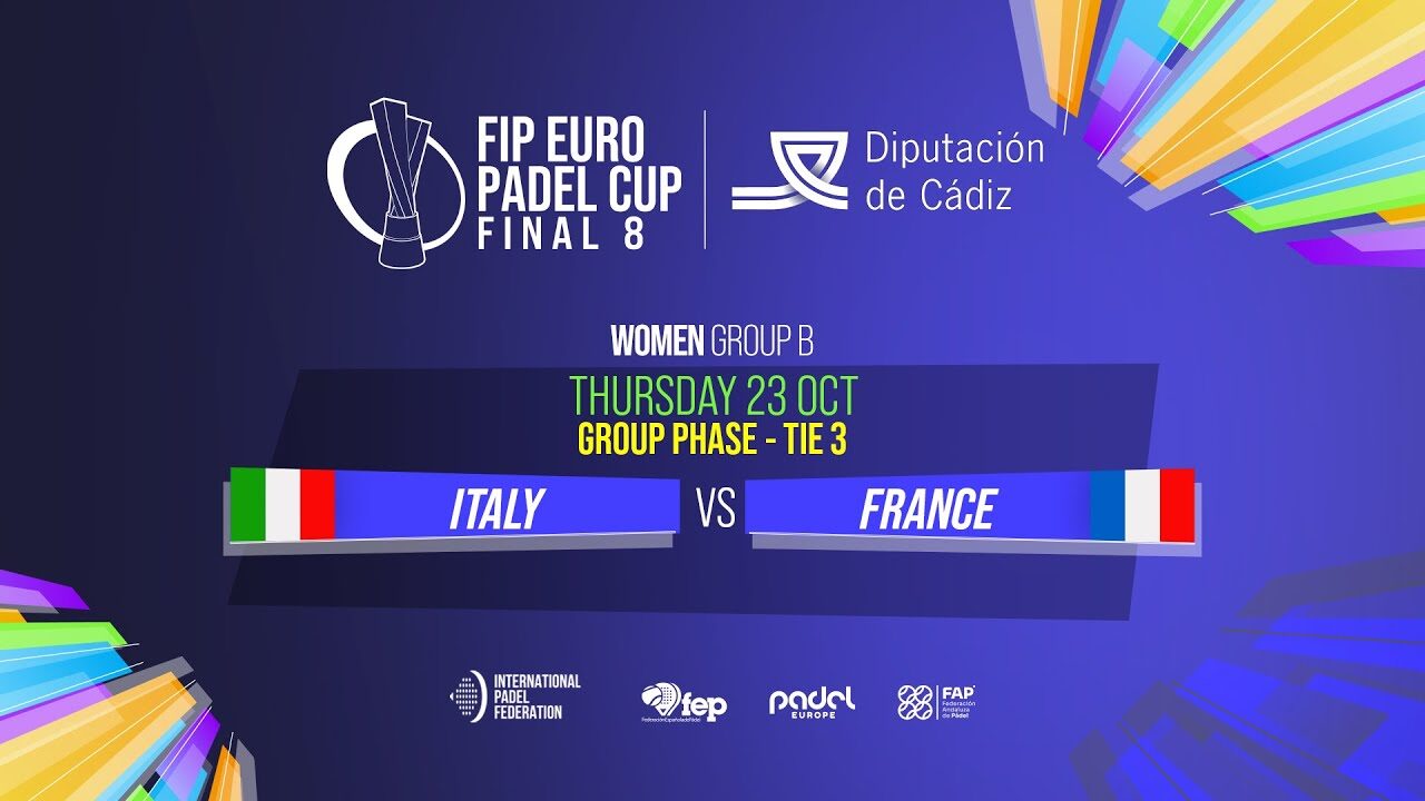 Euro Padel 2025 – Les Bleues défient l’Italie pour la première place du groupe