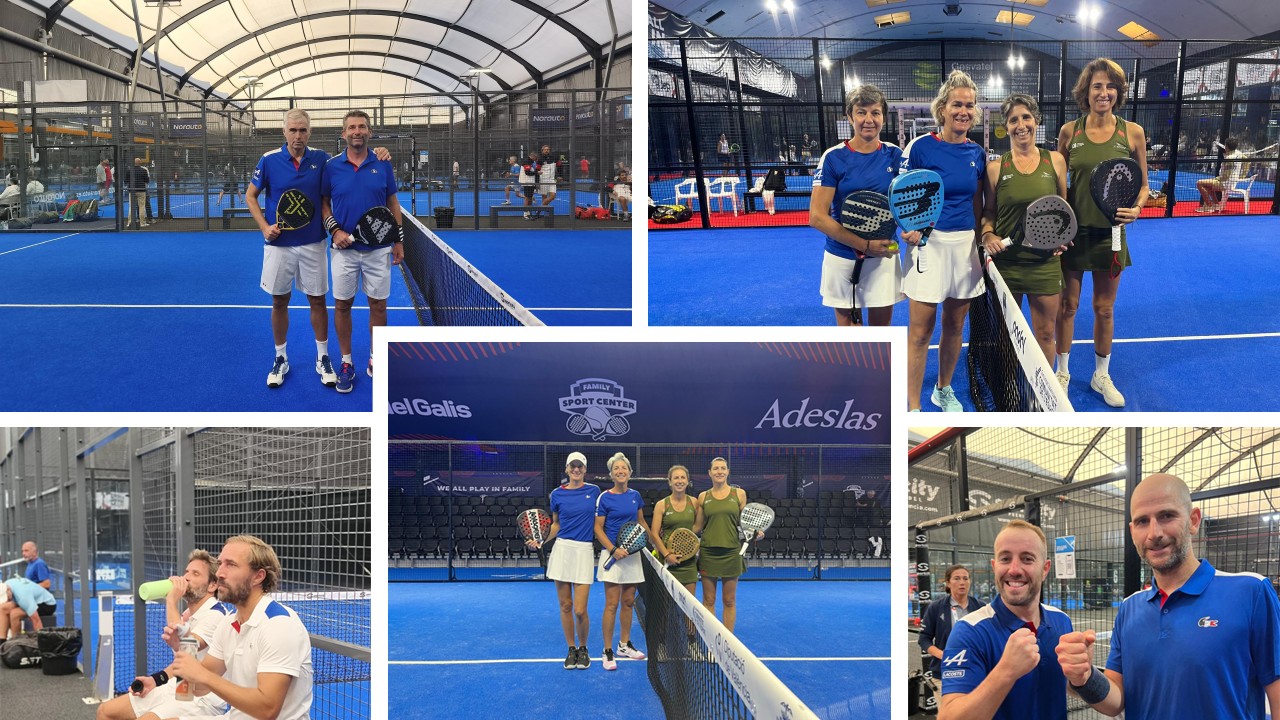 Championnats d’Europe de padel vétérans : la France en force dans les tableaux Open