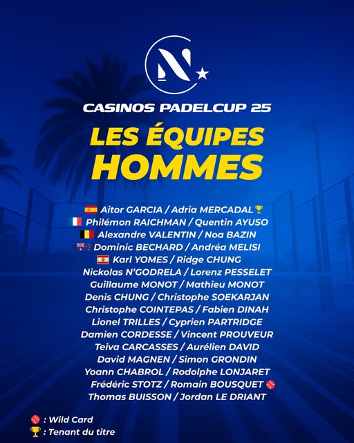 Casinos Padel Cup : Nouméa se prépare pour grosse une semaine de padel