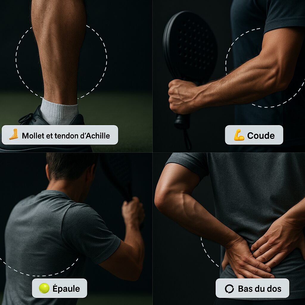 Mollet, coude, épaule : où le padel fait le plus mal