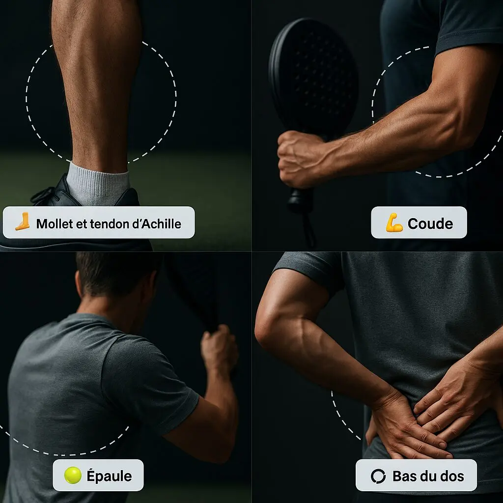 Mollet, coude, épaule : où le padel fait le plus mal
