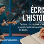 Padel Magazine recherche un nouveau chroniqueur pour rejoindre son équipe !