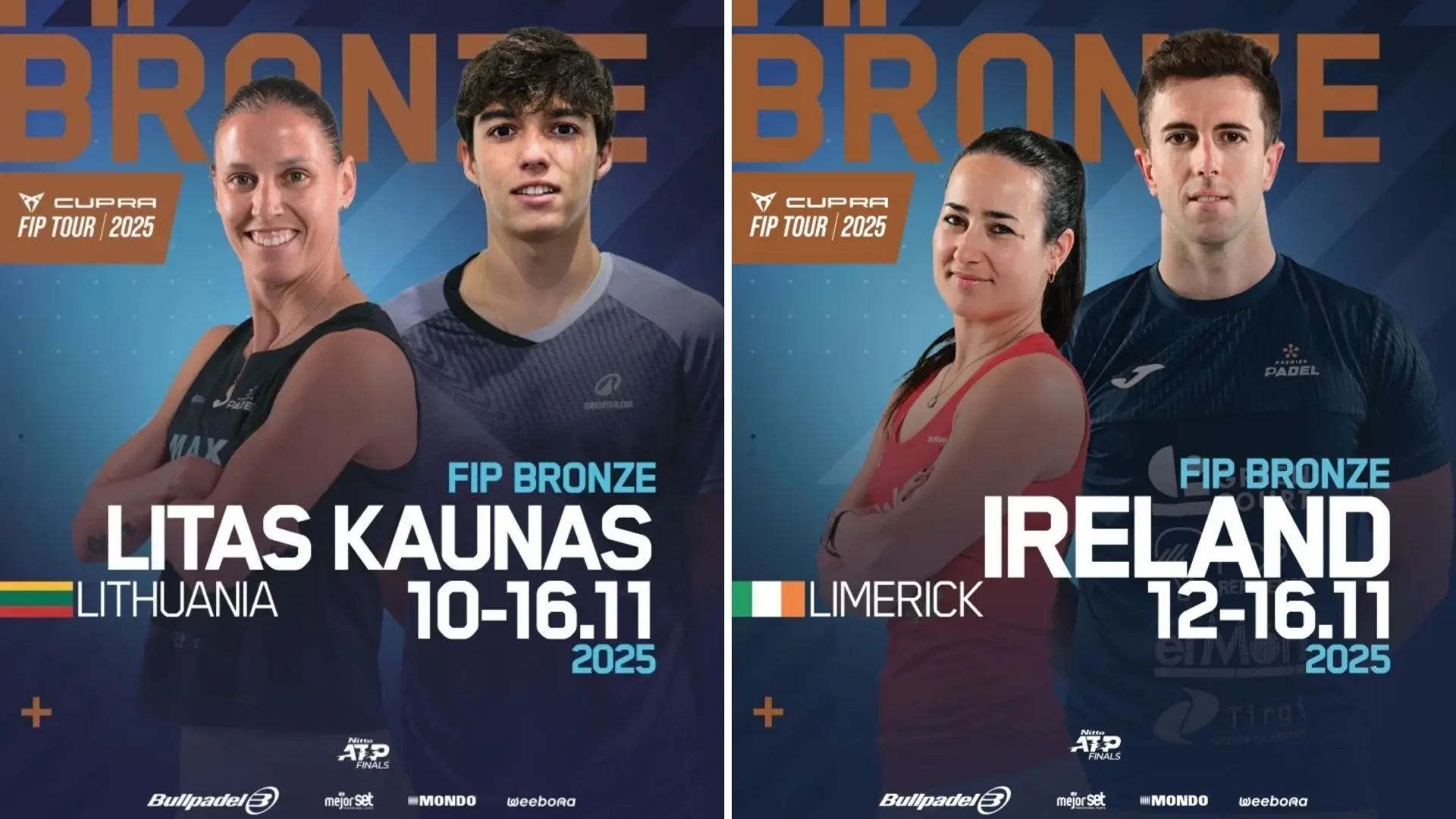 FIP Bronze : Boronad / Vanbauce et Bahurel filent en demi-finales en Lituanie et en Irlande