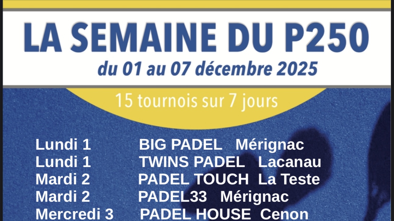 P250 à Bordeaux : six jours, quatorze étapes et un Master final