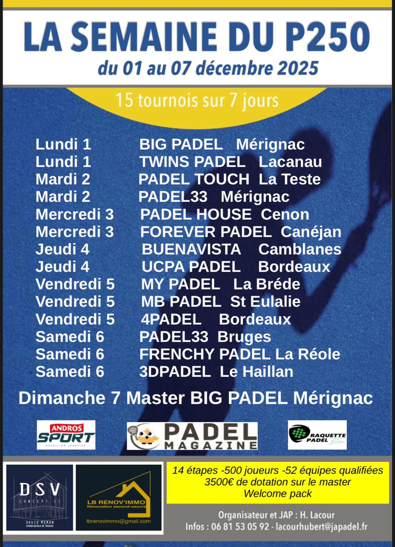 La Setmana P250 torna al desembre a la regió de Bordeus