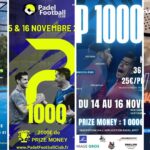 Où suivre les finales des P1000 d’Ultra Cap Esterel, Padel Spot Angoulême, Padel Football Noyelles-sur-Selle et Padel Tolosa Albi