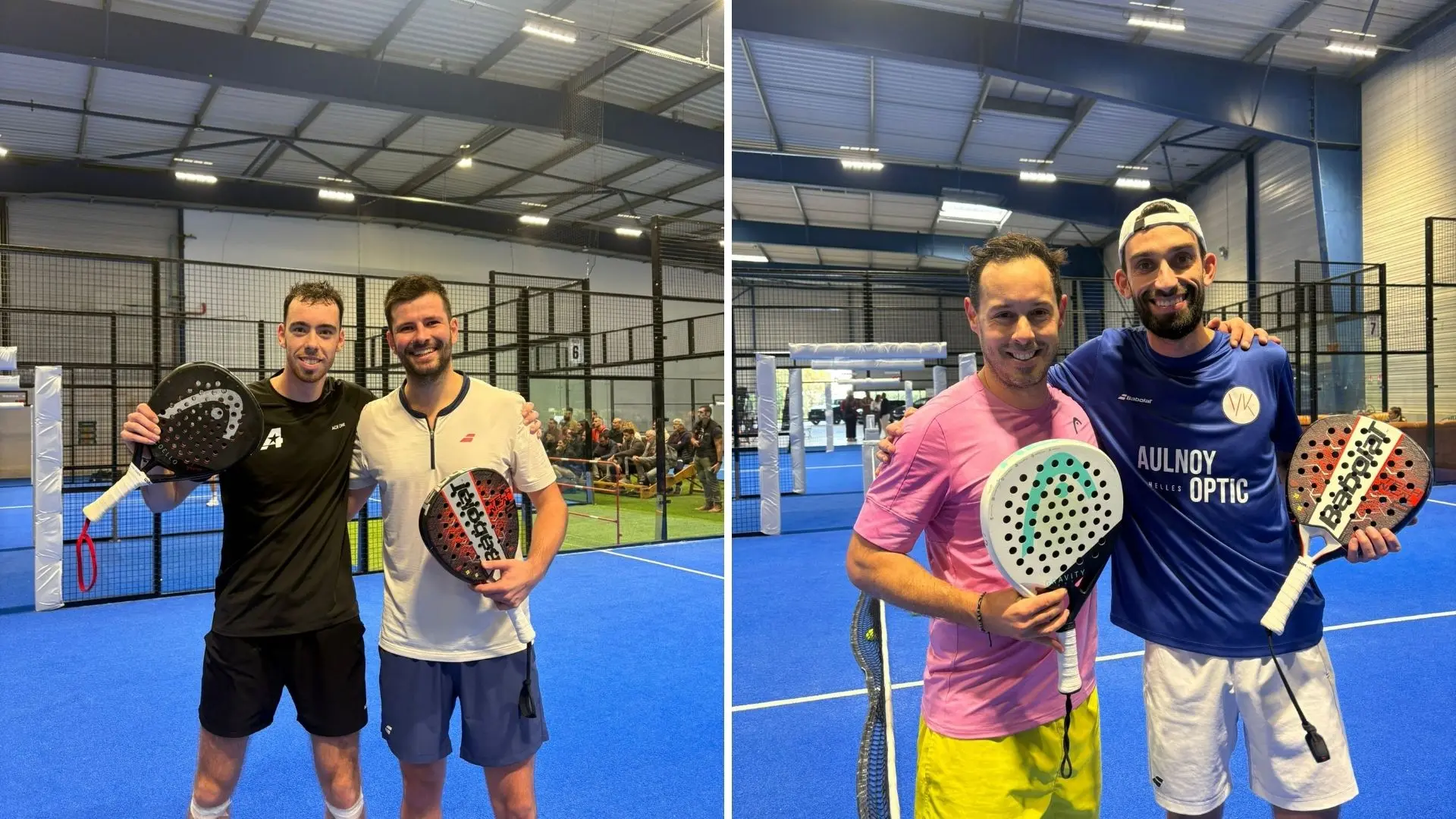 P1000 Padel Spot Angoulême : les têtes de séries 1 et 2 tombent, Coulombeau / Roux et Gonzalez / Armagnac en finale