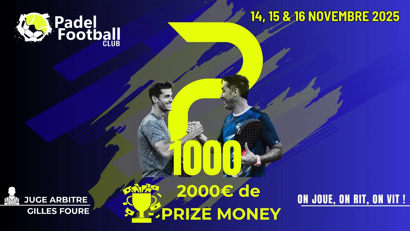 Who will lift the trophy at the P1000 Football Padel Club?
