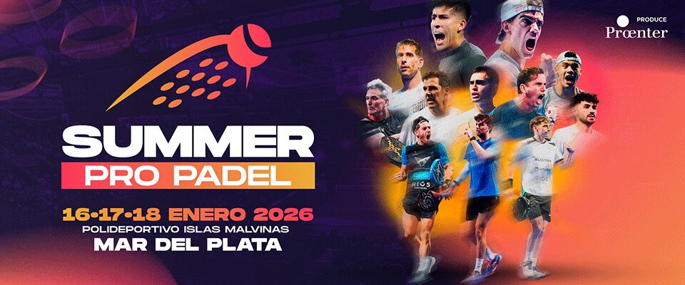 Le SUMMER PRO PADEL 2026 réunit plusieurs figures du circuit mondial à Mar del Plata
