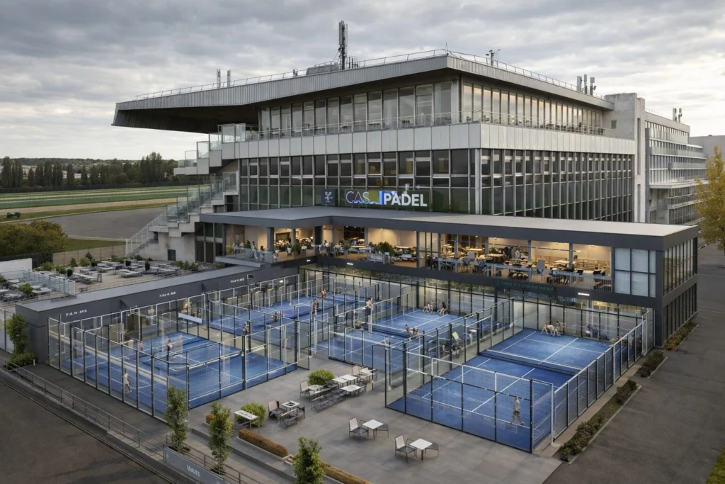 Casa Padel : le club de padel indoor de 12 pistes au cœur du projet global de l’hippodrome de Maisons-Laffitte